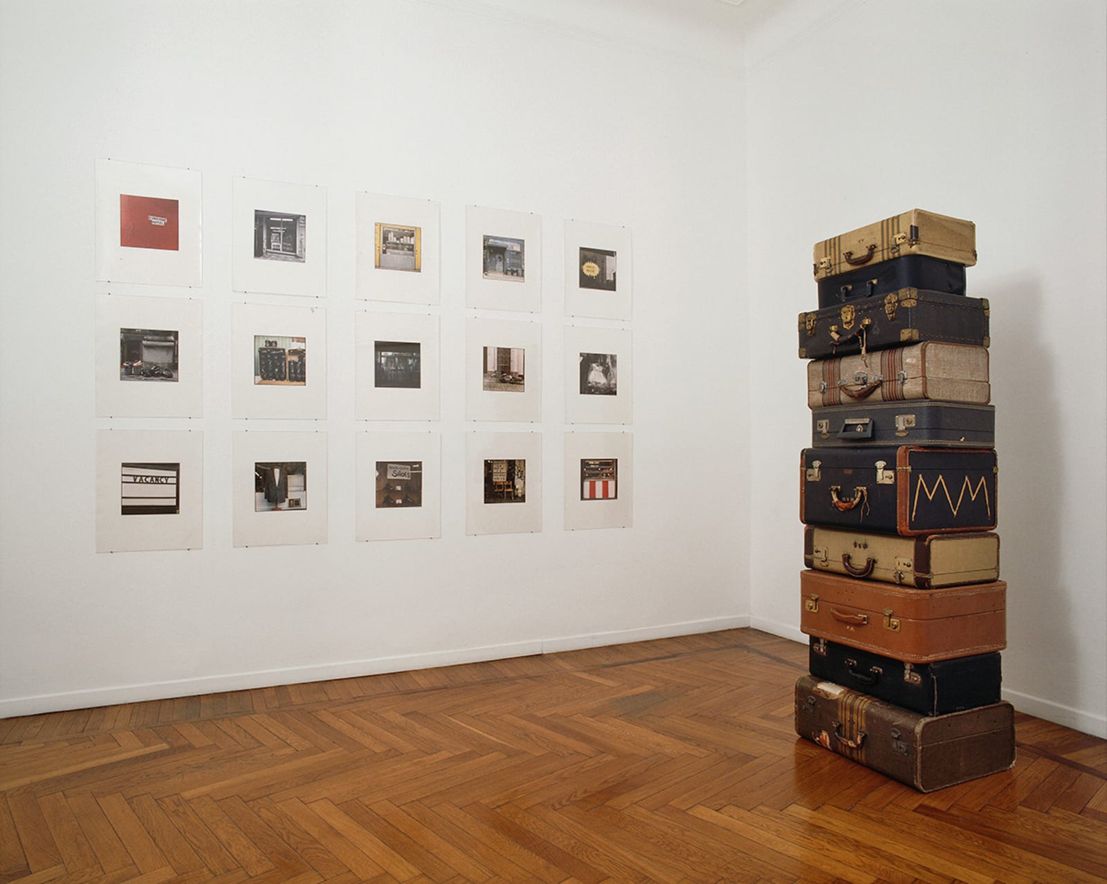 Zoe Leonard installation view at Galleria Raffaella Cortese, Milan, 2001