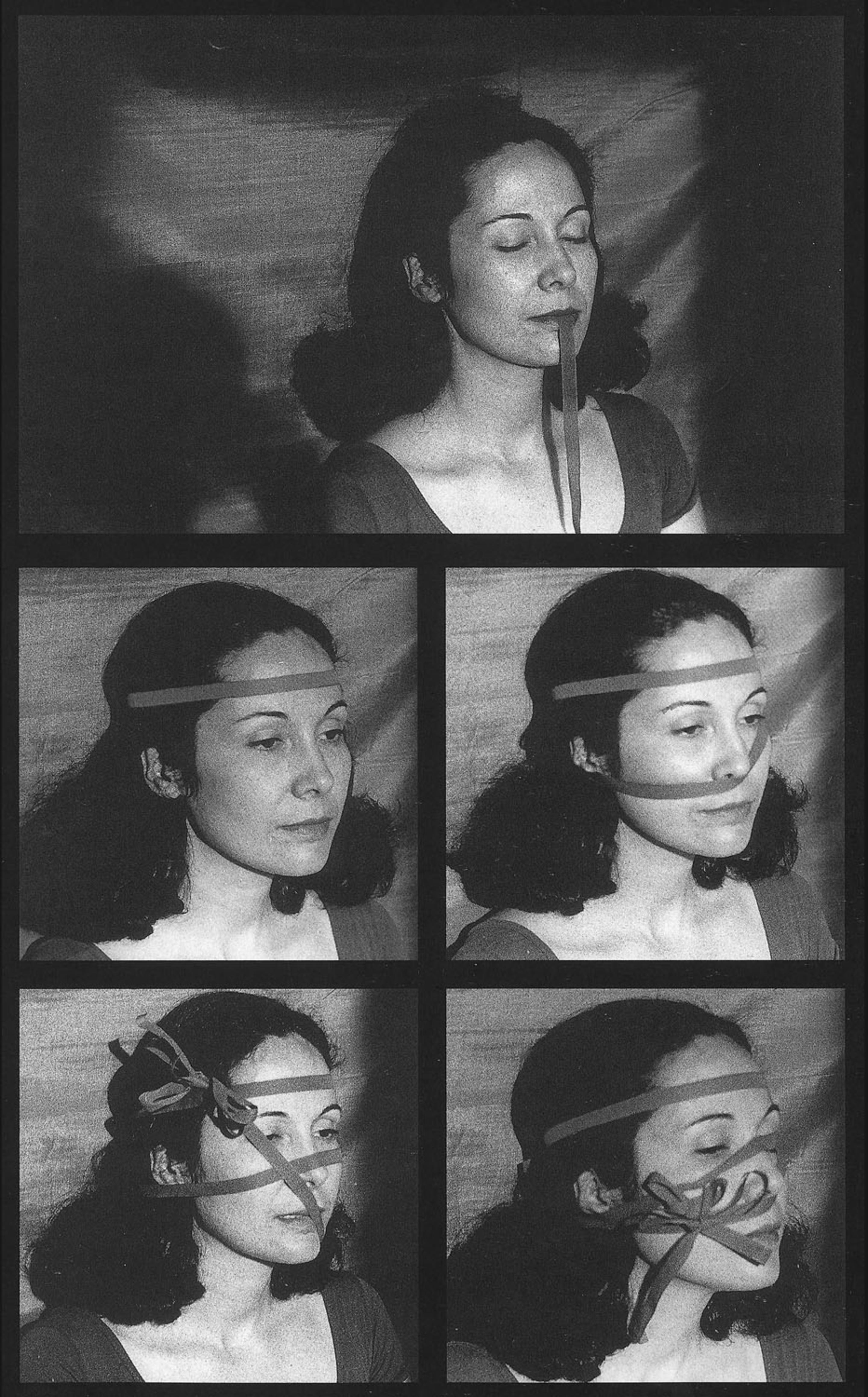 Anna Maria Maiolino, De: Para: (From: To:), serie Fotopoemação (from Photo-poem-action series ) , 1974-2016